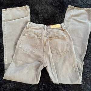PacSun Light Brown Denim Wide Leg Jeans